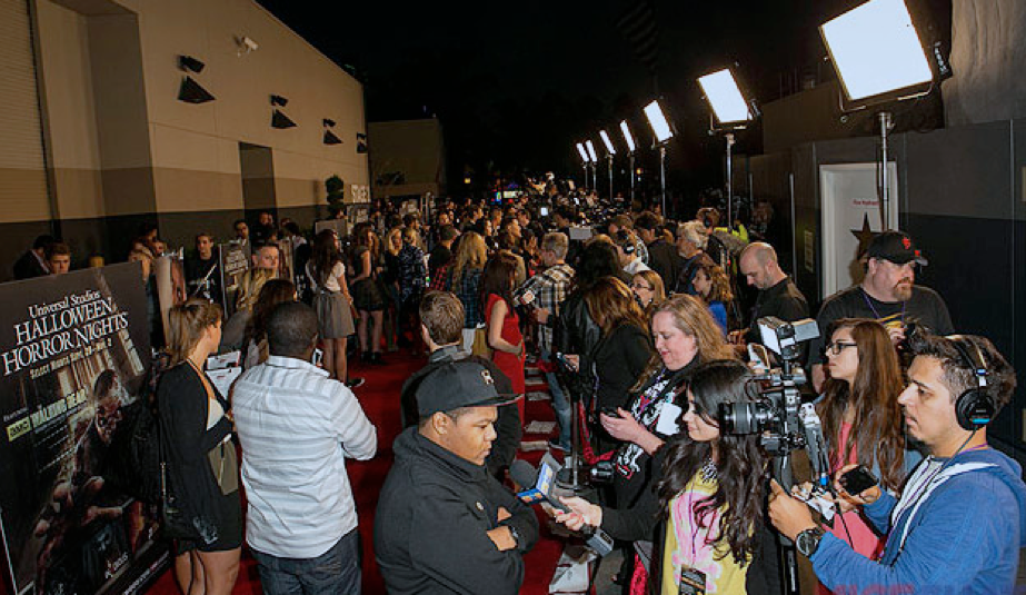 The media turns out for a huge opening night.